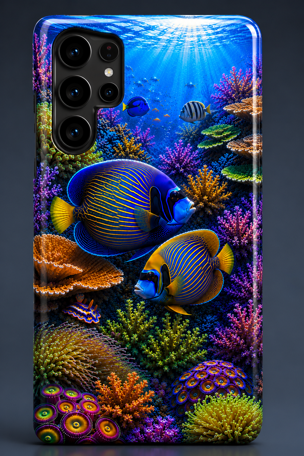 Angel fish and Coral Magsafe Phone Case 3D Sublimation