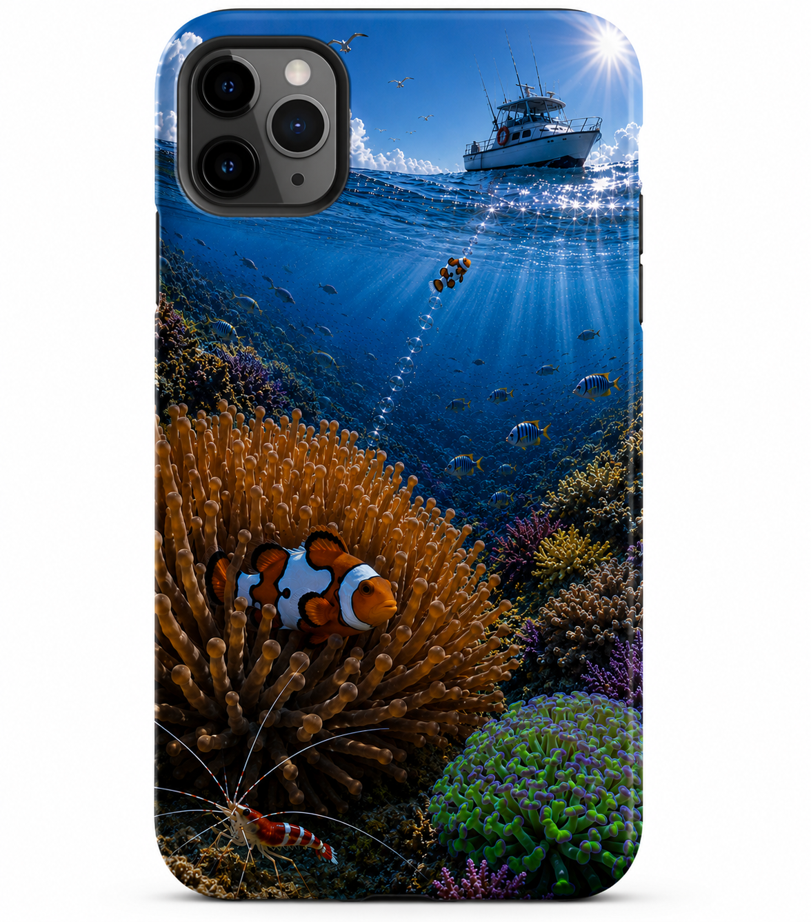 Clown fish and Coral Magsafe Phone Case 3D Sublimation (Print)