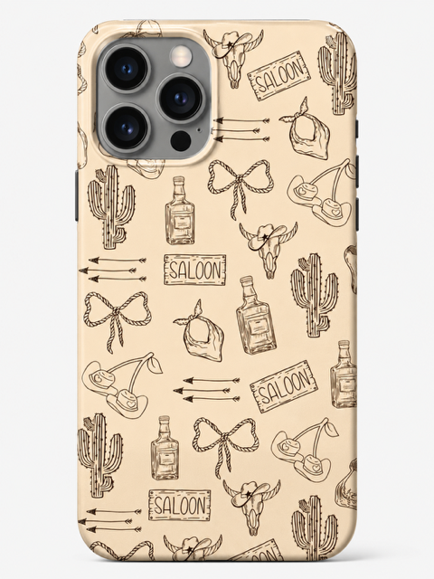 Western Coquette Pattern Magsafe Phone Case 3D Sublimation