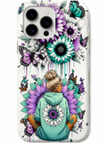 Vibrant Butterflies & Sunflower Magsafe Phone Case 3D Sublimation